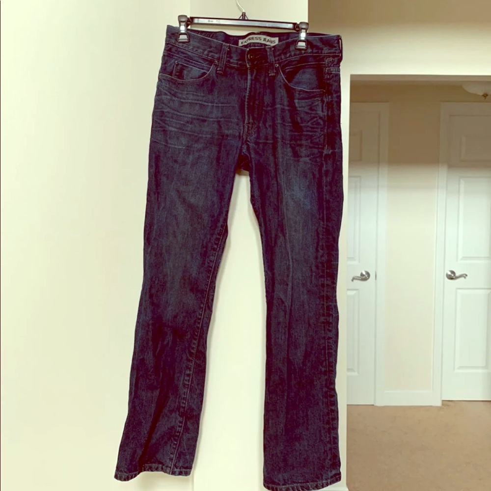Express men’s blue jeans denim pants